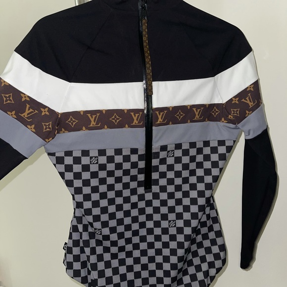 SPORTY DAMIER BODYSUIT IN TECHNICAL JERSEY size 40 - Picture 5 of 6